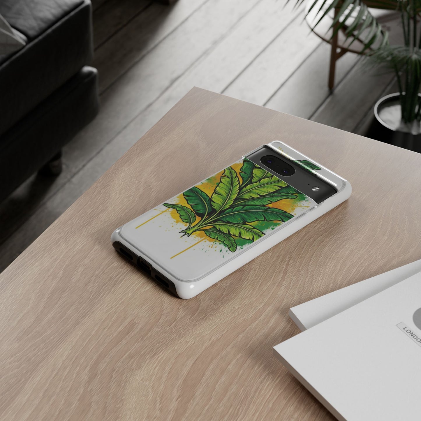 Tropical Banana Leaf Phone Case — Vibrant Green Plant Protector