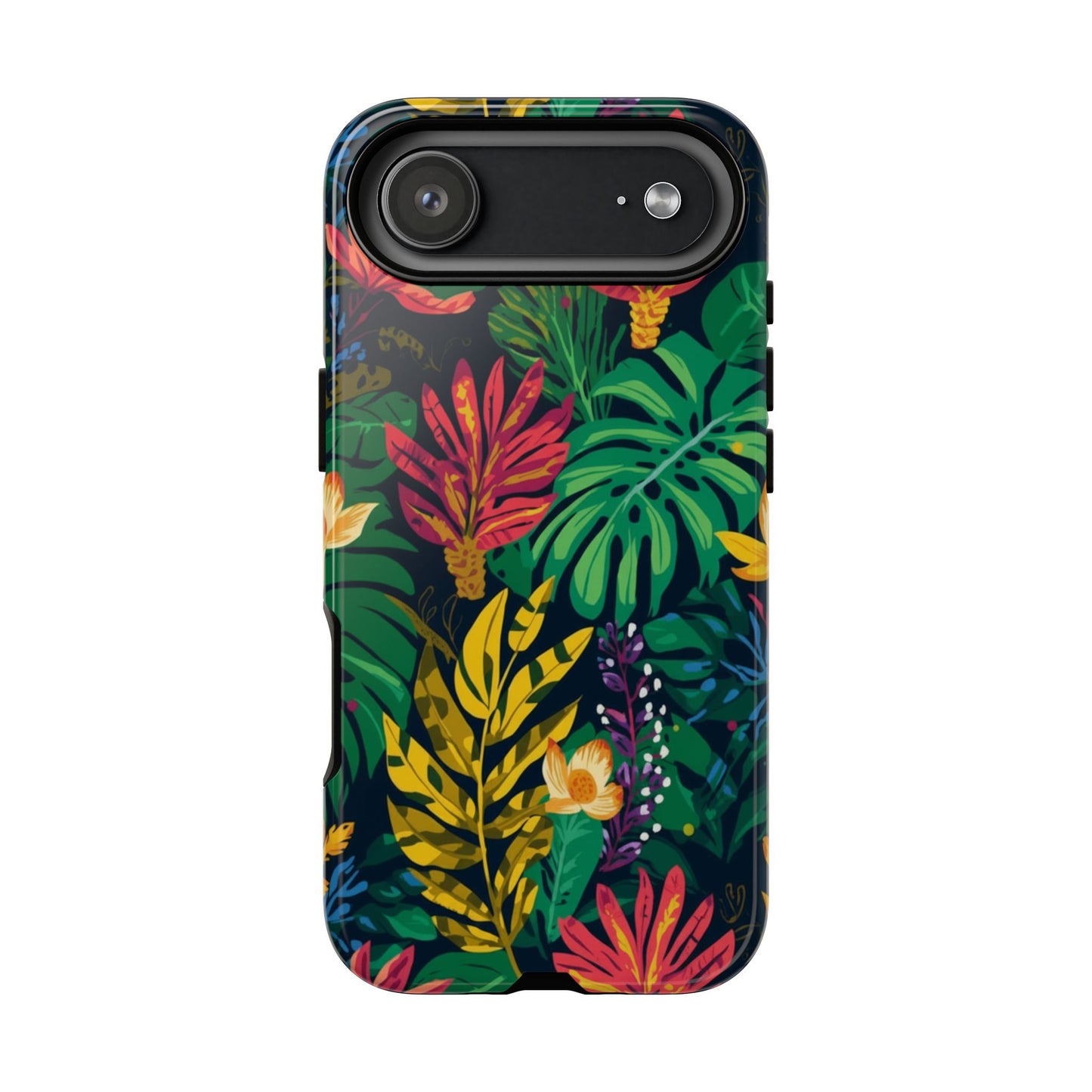 Tropical Floral Phone Case — Vibrant Jungle Leaf Protective Cover
