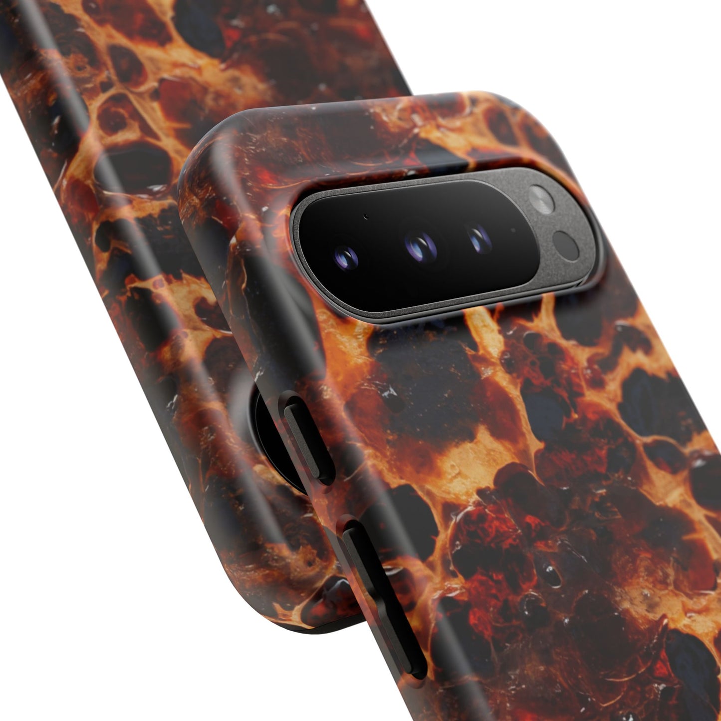 Tortoiseshell Phone Case — Protective iPhone Cover with Classic Amber Pattern