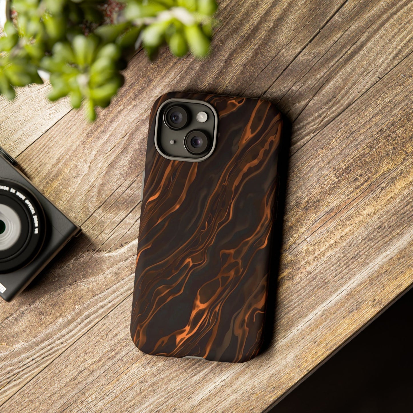 Copper Swirl Phone Case — Tough Protective iPhone Cover