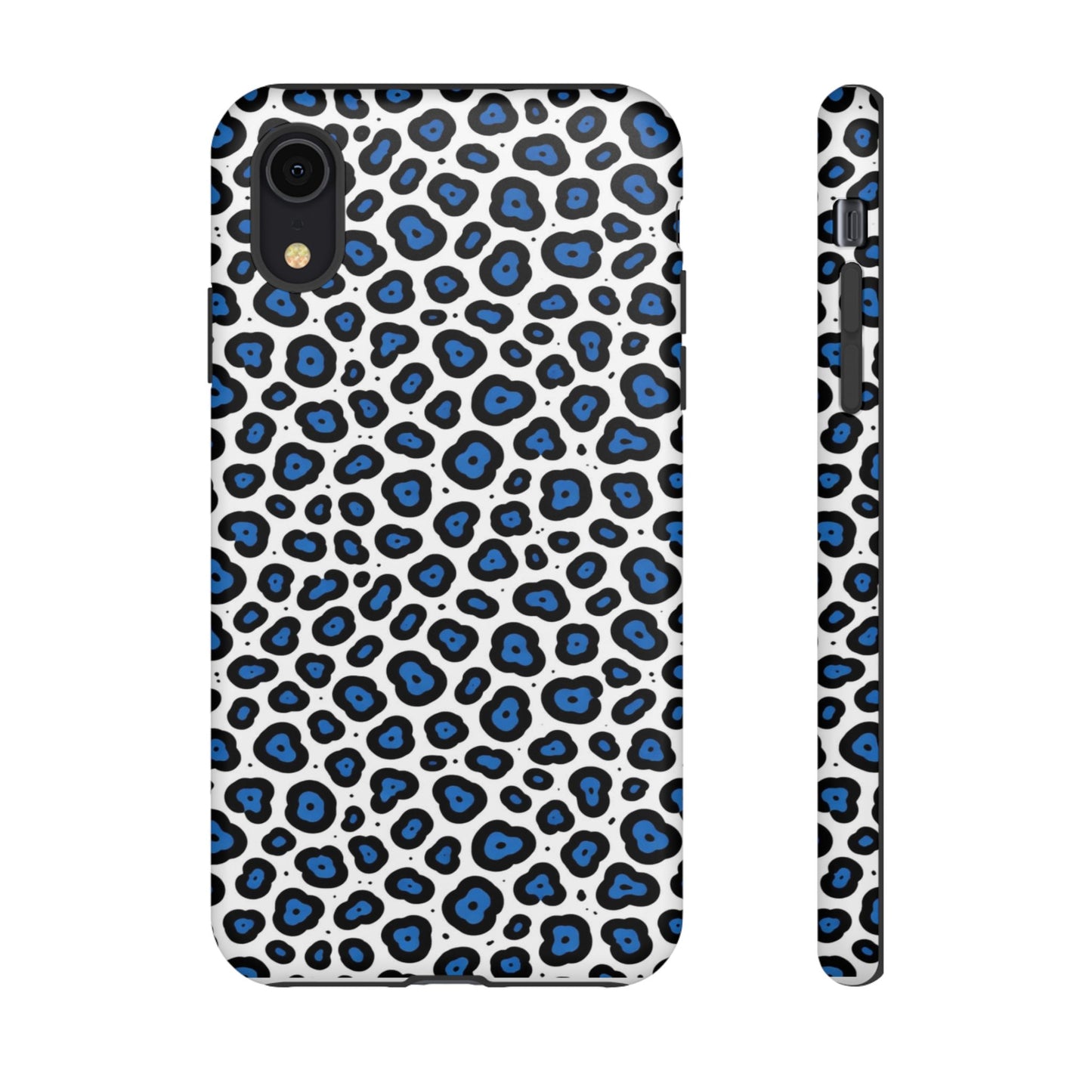 Blue Leopard Print Phone Case – Tough Protective Cover