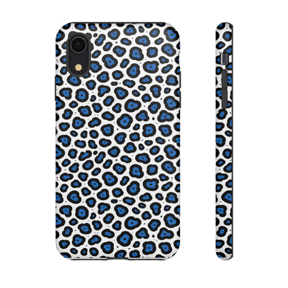 Blue Leopard Print Phone Case – Tough Protective Cover