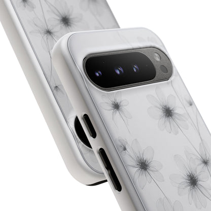 Tough Case — Black & White Floral Tough Phone Case