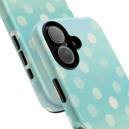 Abstract Palm Tough Phone Case — Minimal Coastal Blue Protective Cover