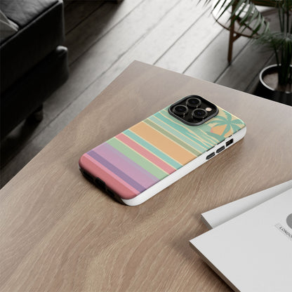 Tough Case — Retro Pastel Sunset Palm Tree Phone Case