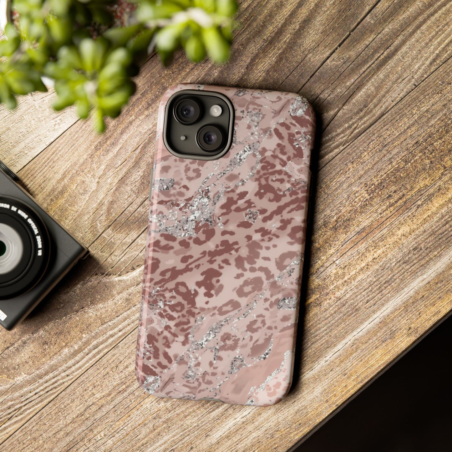 Tropical Monstera Phone Case — Colorful Leaf Protective Tough Case