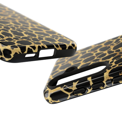 Giraffe Print Tough Phone Case — Durable Leopard-Style Protective Cover