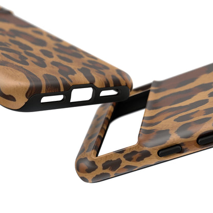 Leopard Print Tough Phone Case — Durable Animal Print Protective Cover