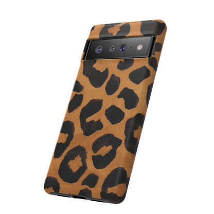 Leopard Print Tough Phone Case — Protective Animal Print iPhone Case
