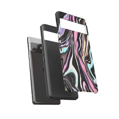 Abstract Marble Tough Phone Case — Pastel Swirl Protective Cover