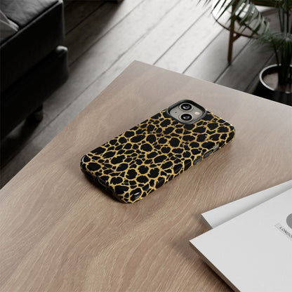 Giraffe Print Tough Phone Case — Durable Leopard-Style Protective Cover