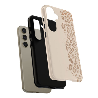 Phone Case – Beige Leopard Print Protective Cover