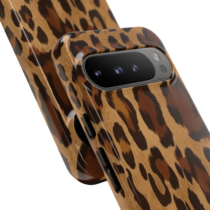 Leopard Print Tough Phone Case — Durable Animal Print Protective Cover