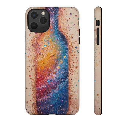 Galaxy Bottle Tough Phone Case — Colorful Nebula Splash iPhone Cover