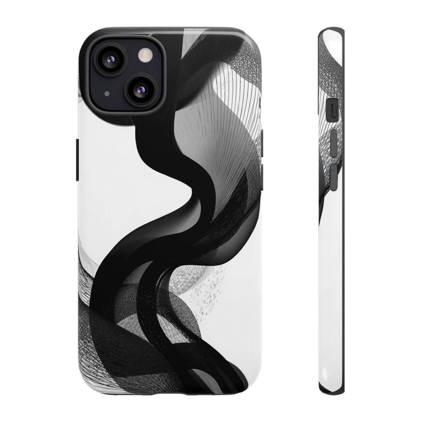 Phone Case — Monochrome Abstract Protective Cover