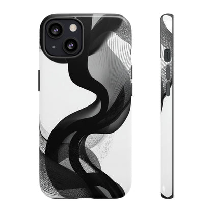 Phone Case — Monochrome Abstract Protective Cover