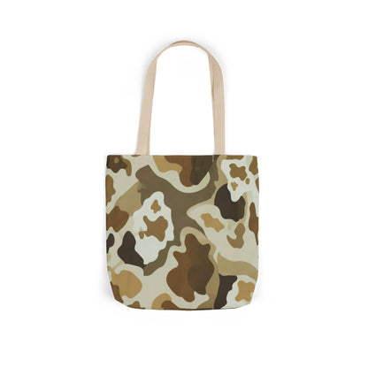 Desert Camo Canvas Tote Bag — Durable Everyday Grocery & Beach Bag