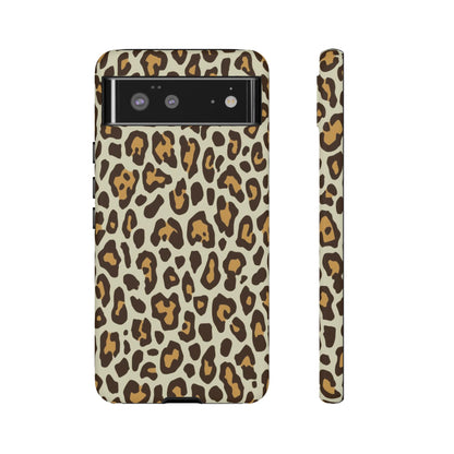 Leopard Print Tough Phone Case — Durable Protective Animal Print Case