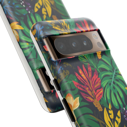 Tropical Floral Phone Case — Vibrant Jungle Leaf Protective Cover