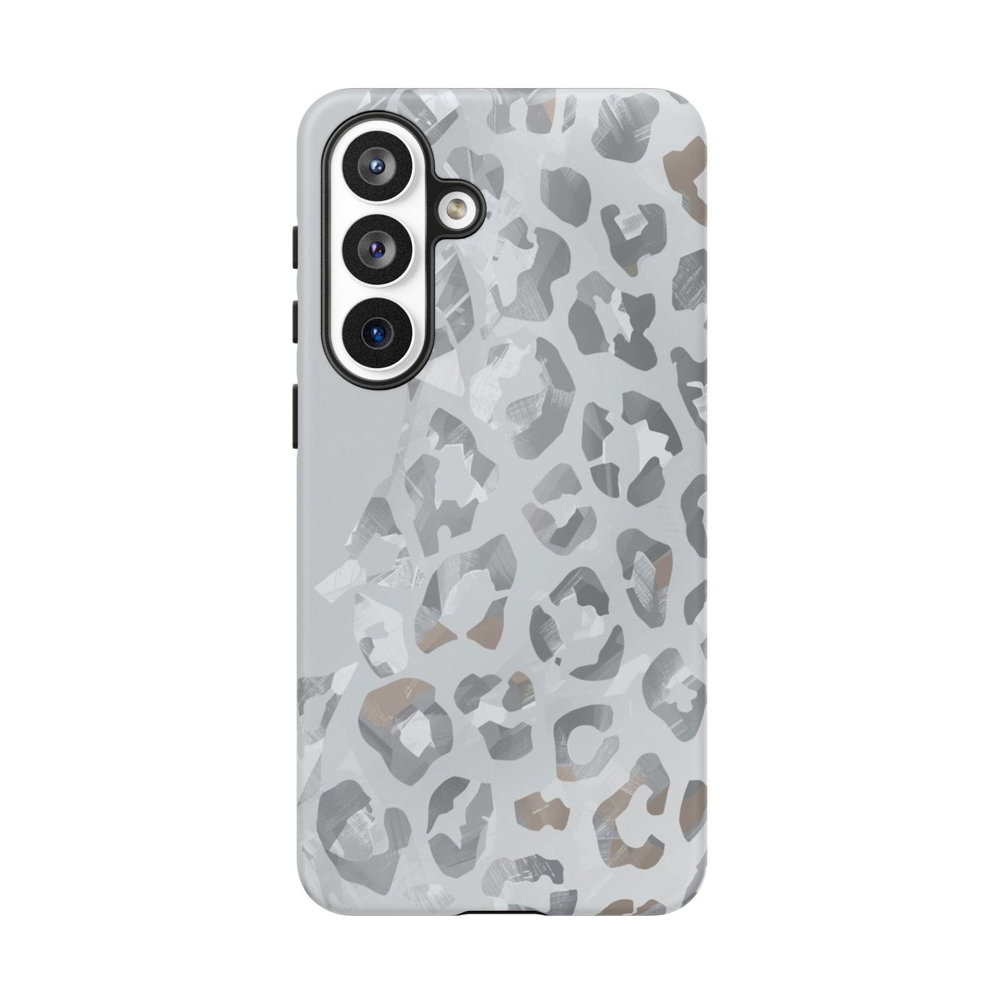 Silver Leopard Tough Phone Case