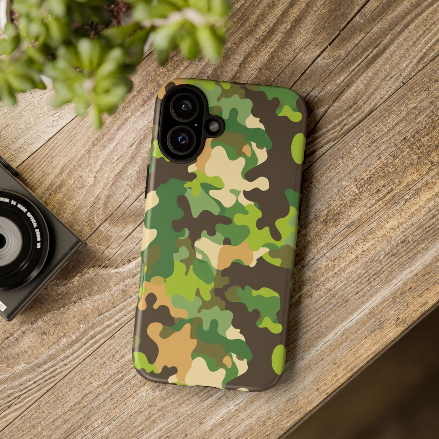 Camouflage Tough Phone Case — Military Camo Protective Cover