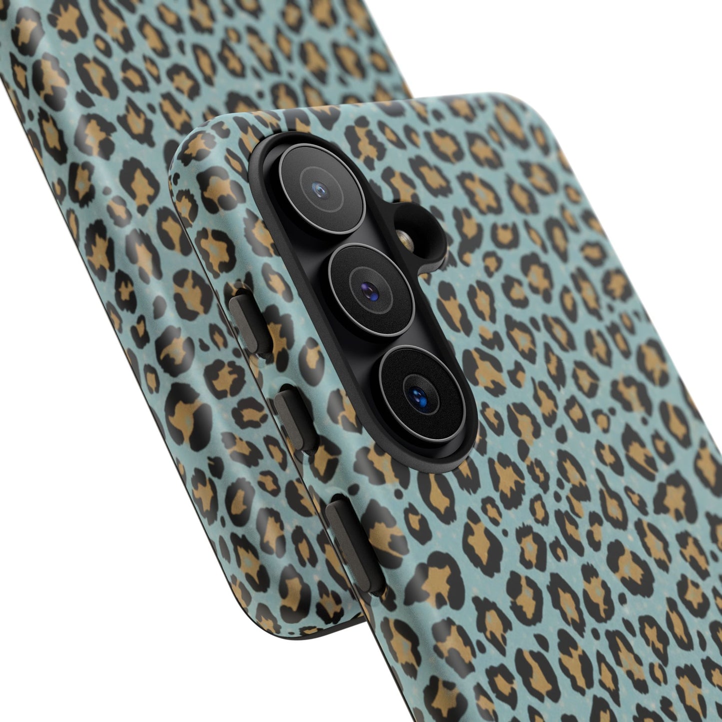 Leopard Print Tough Phone Case - Blue Cheetah Protective Cover