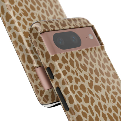 Leopard Print Tough Phone Case — Slim Protective Animal Pattern