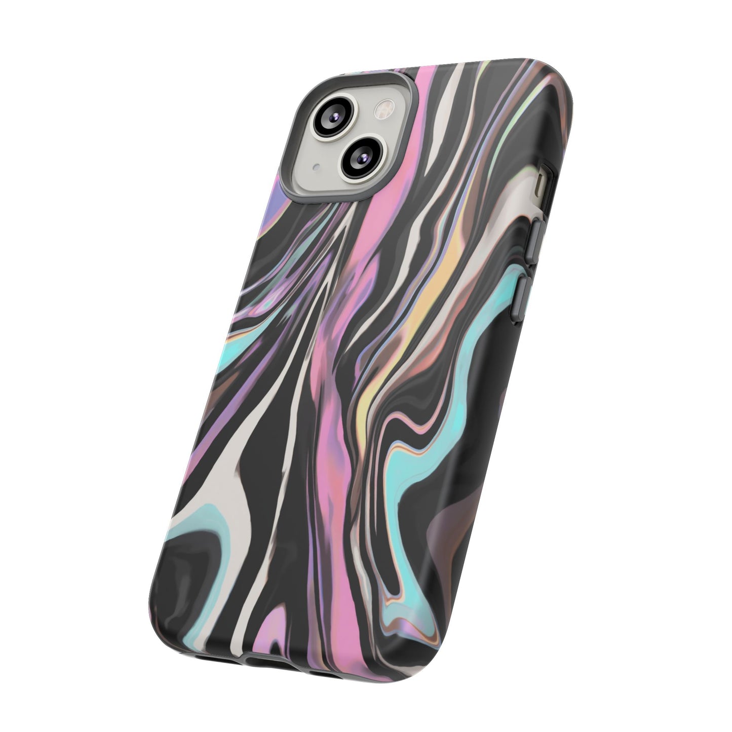 Abstract Marble Tough Phone Case — Pastel Swirl Protective Cover