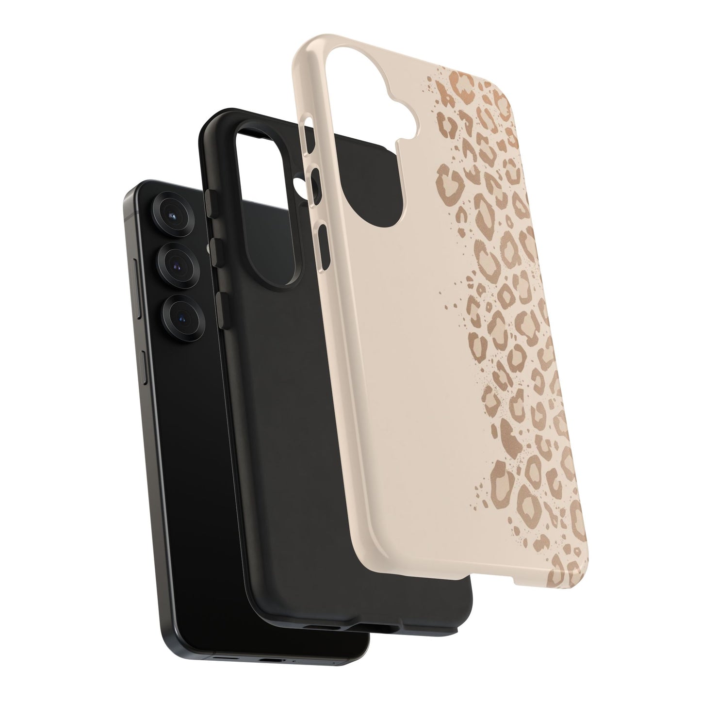 Phone Case – Beige Leopard Print Protective Cover
