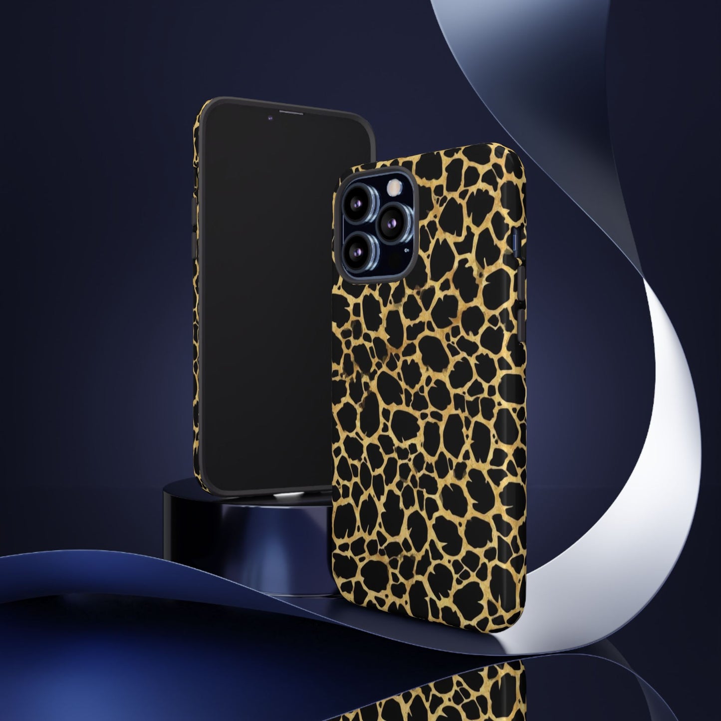 Giraffe Print Tough Phone Case — Durable Leopard-Style Protective Cover