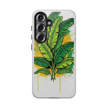 Tropical Banana Leaf Phone Case — Vibrant Green Plant Protector