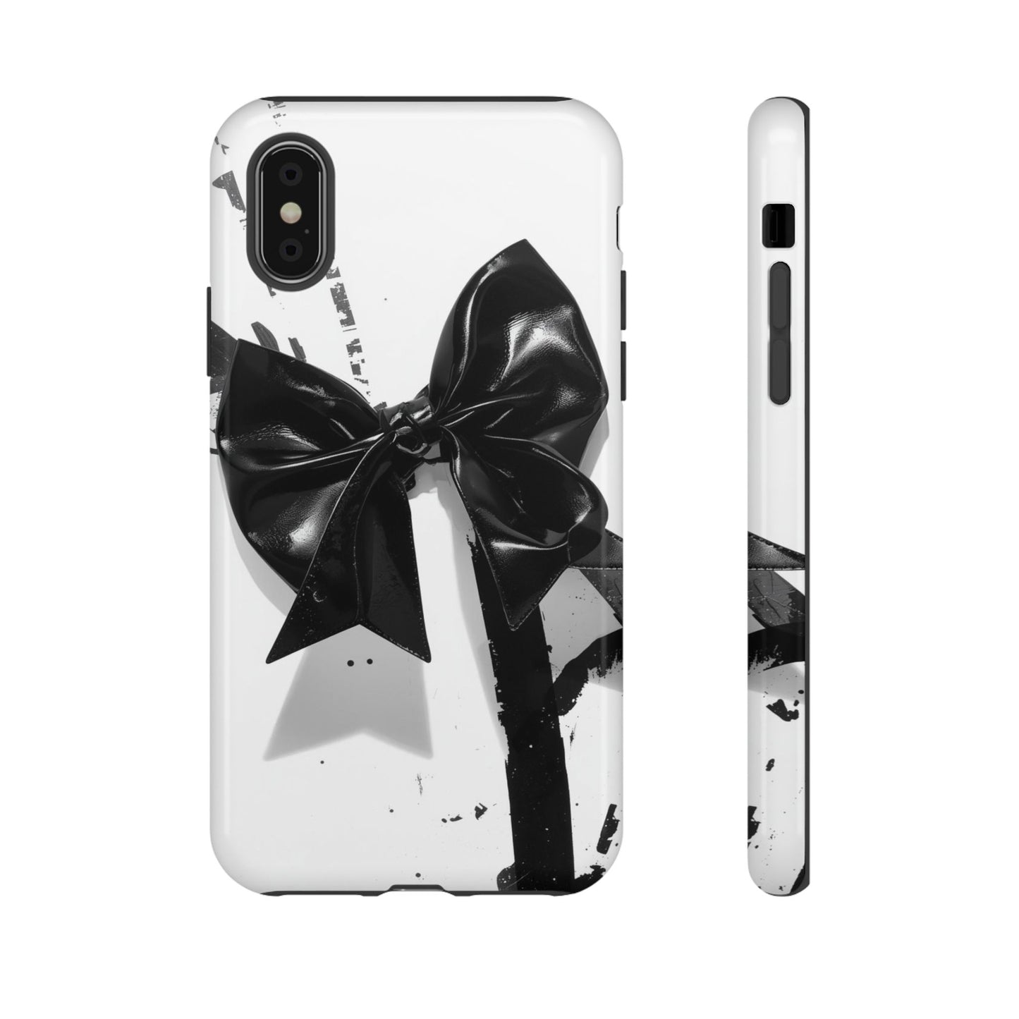 Phone Case — Black Bow Graphic Protective Cover