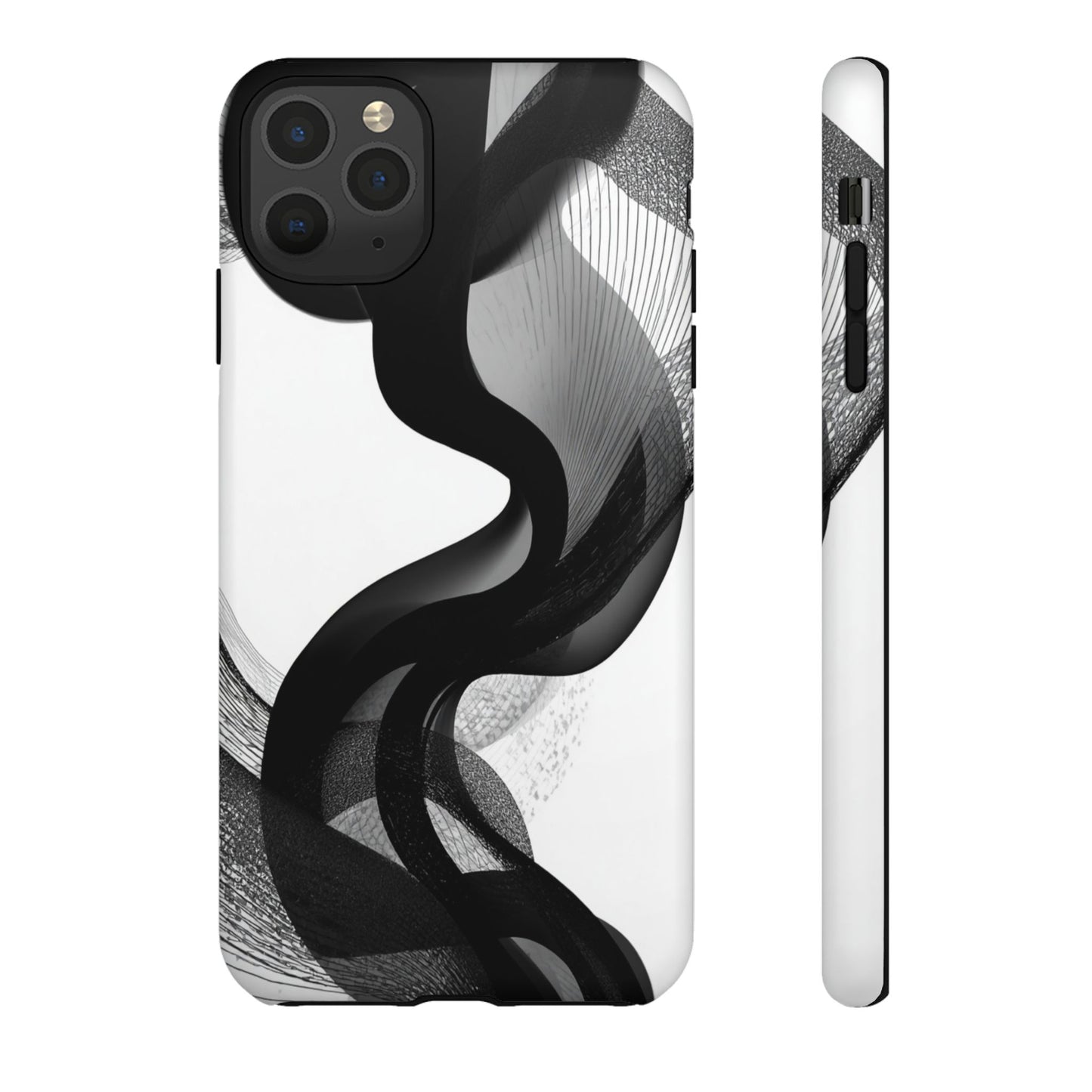 Phone Case — Monochrome Abstract Protective Cover