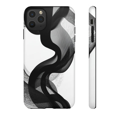 Phone Case — Monochrome Abstract Protective Cover