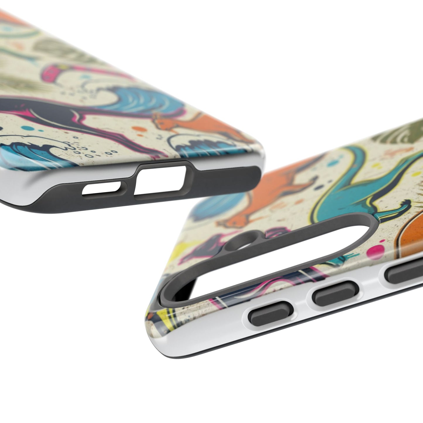 Tough Cases — Colorful Surfing Kangaroo Phone Case