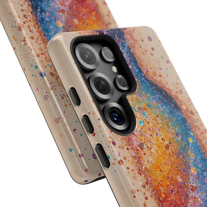 Galaxy Bottle Tough Phone Case — Colorful Nebula Splash iPhone Cover