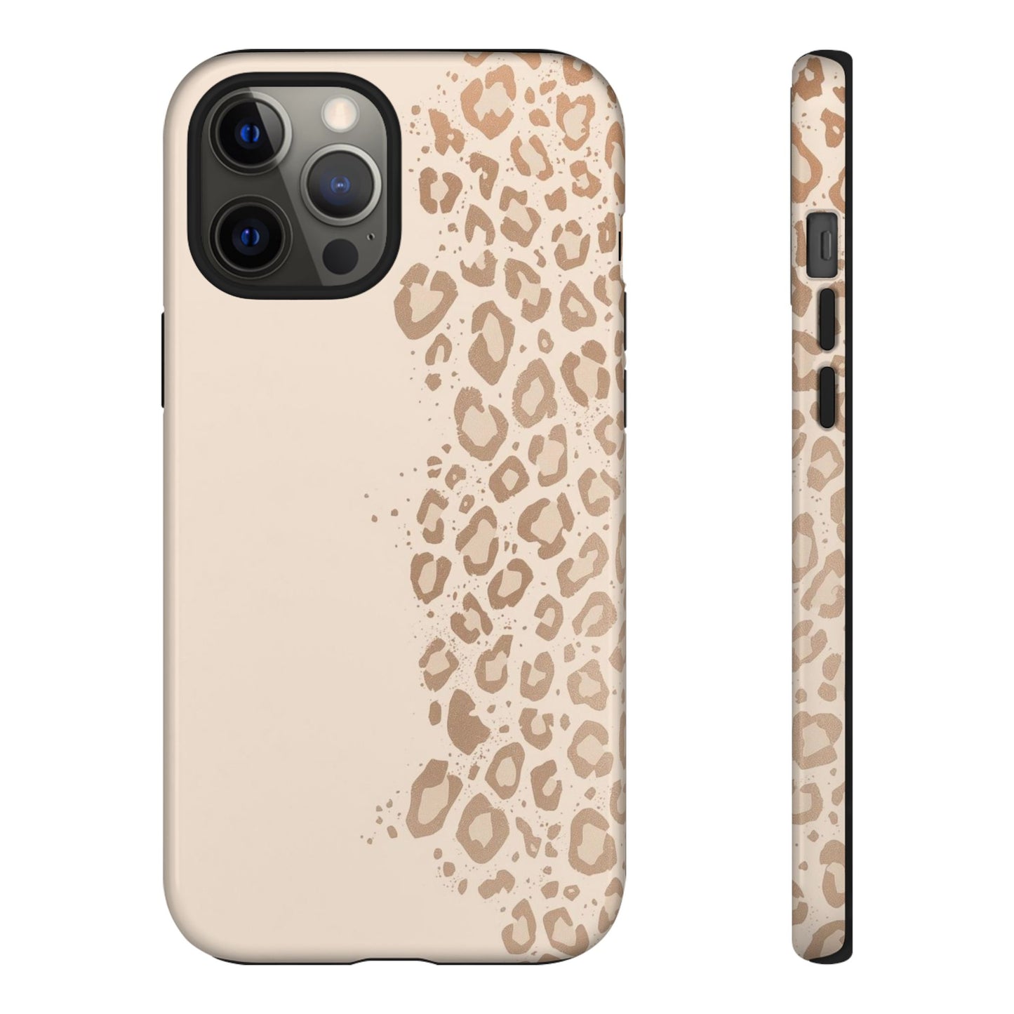 Phone Case – Beige Leopard Print Protective Cover