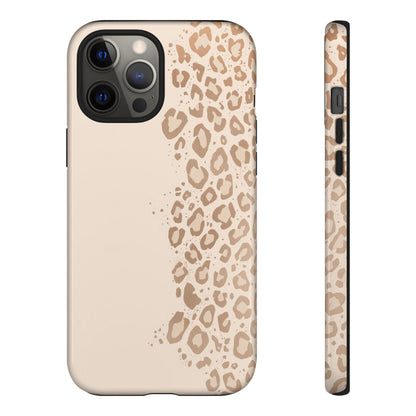 Phone Case – Beige Leopard Print Protective Cover
