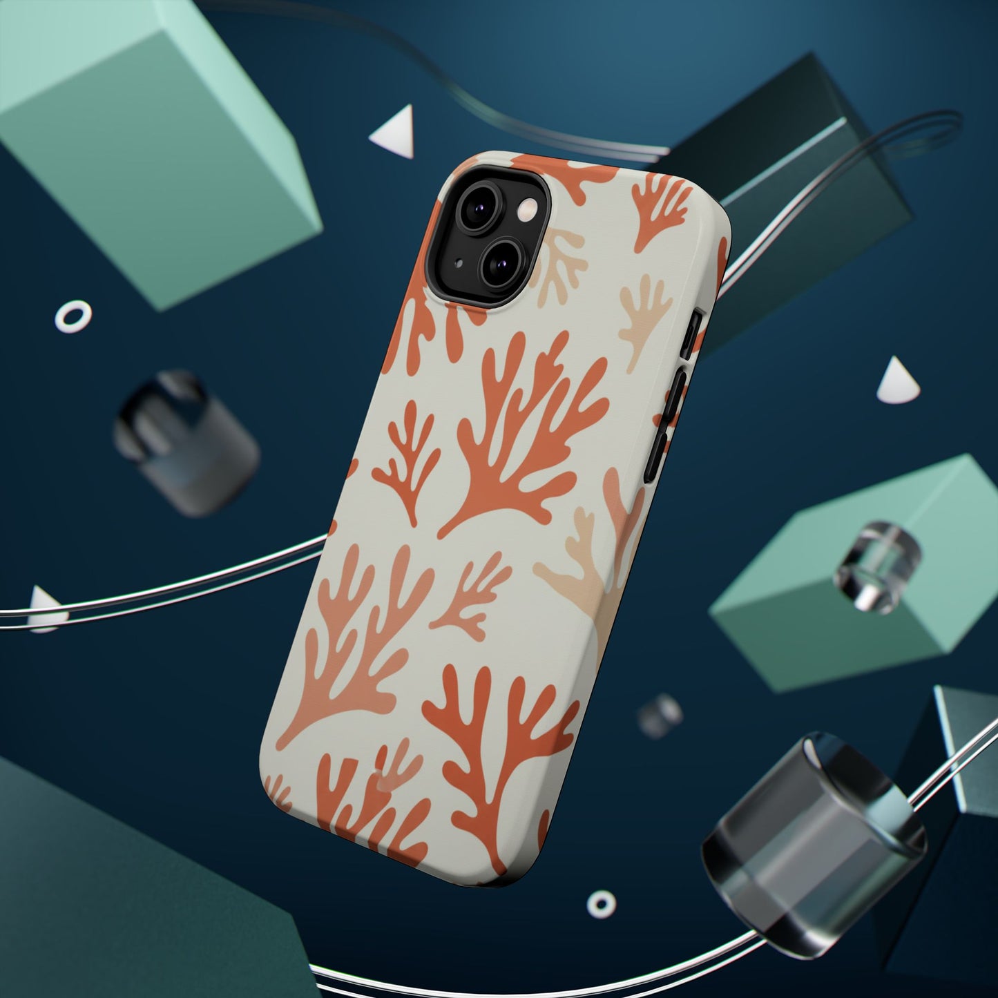 Coral Reef Magnetic Impact Phone Case — Protective MagSafe-Compatible Design