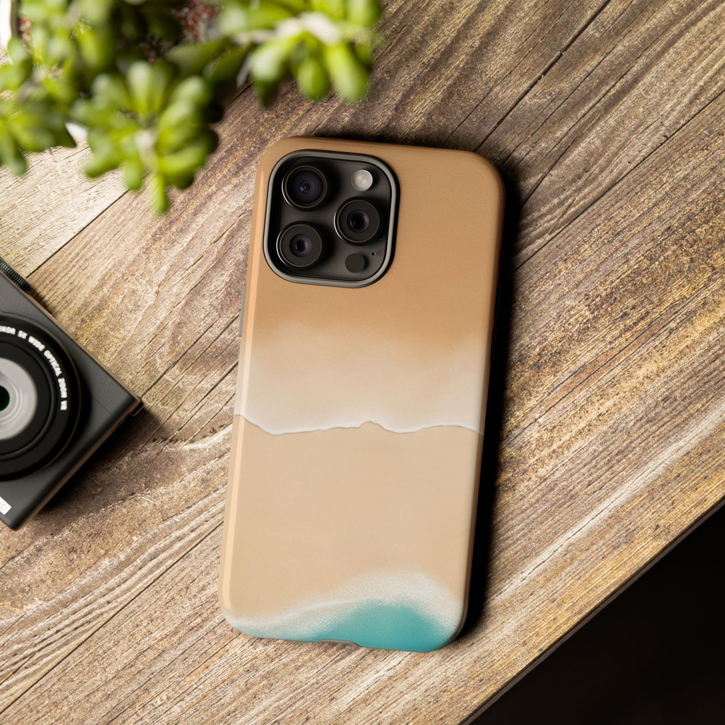 Ocean Shore Tough Phone Case — Beach Wave Protective Cover