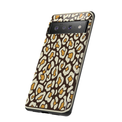 Leopard Print Tough Phone Case — Durable Protective iPhone Cover