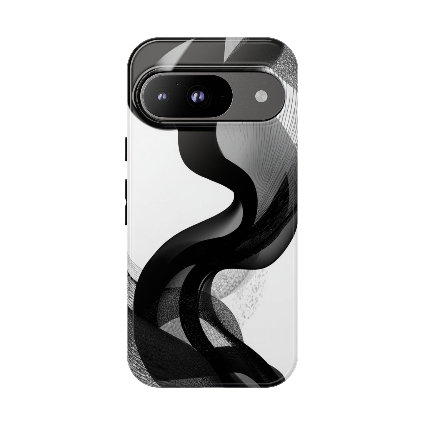 Phone Case — Monochrome Abstract Protective Cover