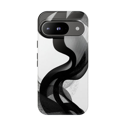 Phone Case — Monochrome Abstract Protective Cover