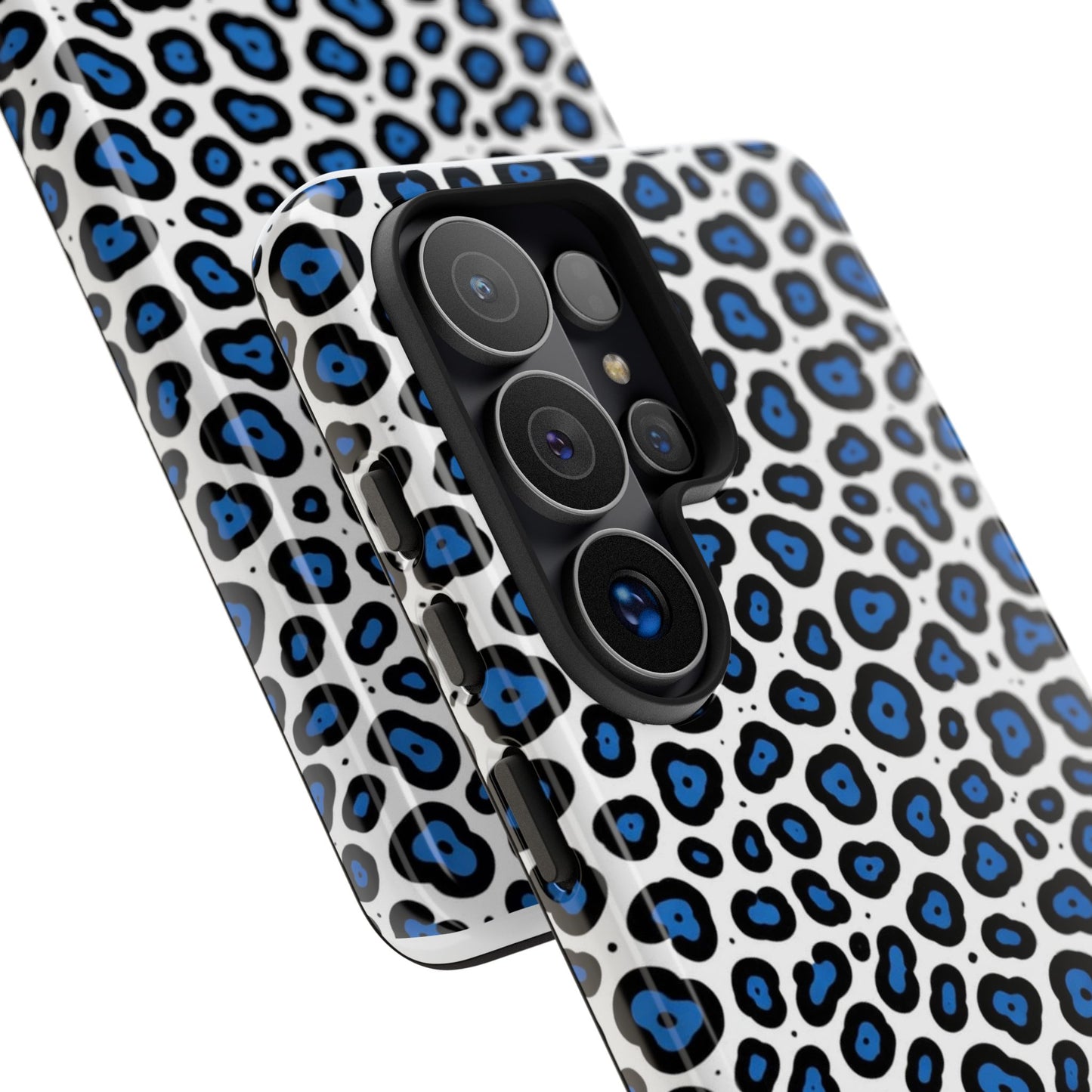 Blue Leopard Print Phone Case – Tough Protective Cover