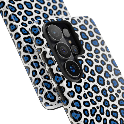 Blue Leopard Print Phone Case – Tough Protective Cover