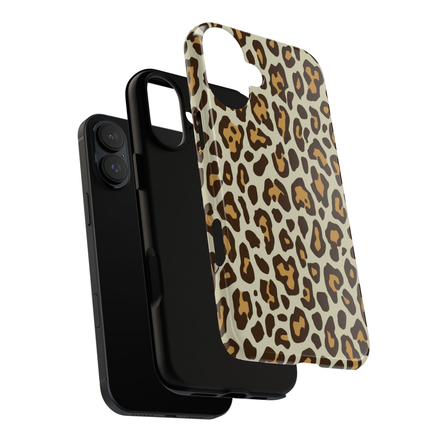 Leopard Print Tough Phone Case — Durable Protective Animal Print Case