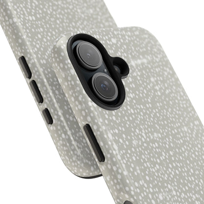 Speckled Gray Tough Phone Case — Protective Shockproof iPhone Cover