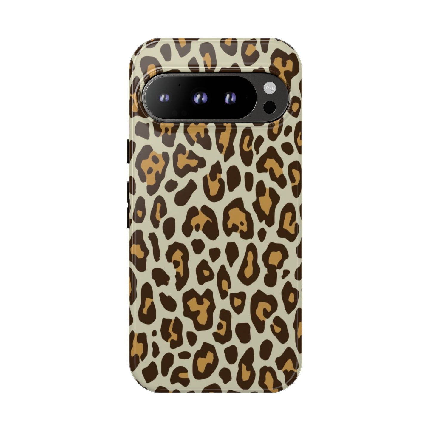 Leopard Print Tough Phone Case — Durable Protective Animal Print Case