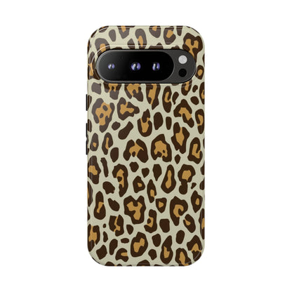 Leopard Print Tough Phone Case — Durable Protective Animal Print Case