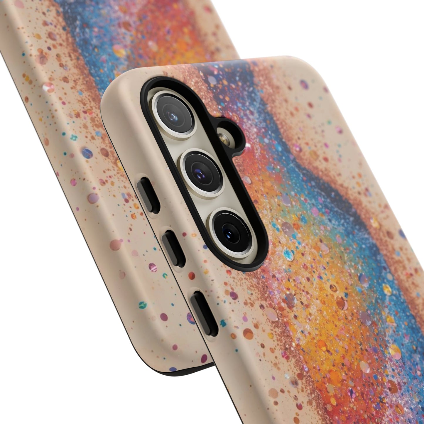 Galaxy Bottle Tough Phone Case — Colorful Nebula Splash iPhone Cover